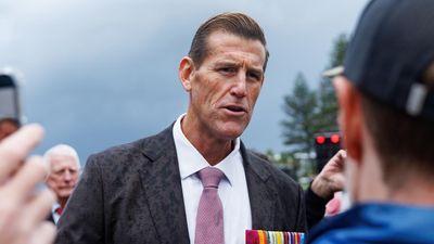 'It's bigger than me': Roberts‑Smith at Dawn Service