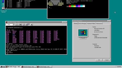 This tool brings Linux to Windows 95 without using virtualization