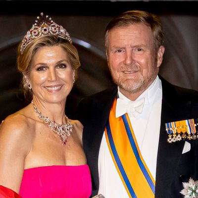 Queen Maxima Upgrades a 20-Year-Old Vintage Gown With Her Daughter's Favorite Tiara