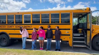 Mississippi school kids stop school bus on highway after driver passes out