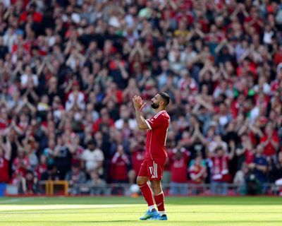 Mohamed Salah limps off injured in Liverpool’s win against Crystal Palace