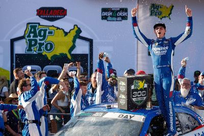 Corey Day earns first career NASCAR O'Reilly win in chaotic Talladega finish