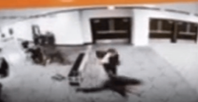 Moment 'gunman' runs past security at White House correspondents' dinner