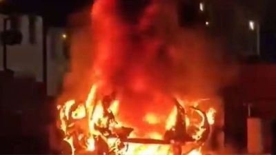 ‘Distressing’: Homes evacuated after car explodes outside Northern Ireland police station