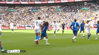 Dominic Calvert-Lewin avoids red card against Chelsea after VAR check for apparent Marc Cucurella hair pull