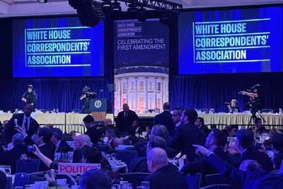 The Independent captures panic inside ballroom at White House Correspondents’ Dinner shooting