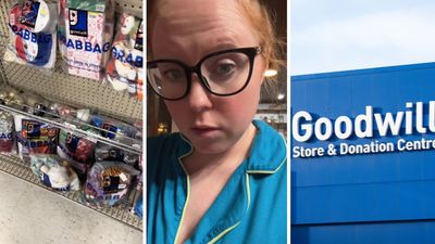 Woman grabs $10 grab bag from Goodwill, realizing she scored. Then the cashier steps in after realizing what she scanned: ‘We always send these off’