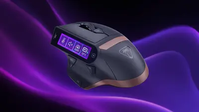 Turtle Beach's new mouse has a 2.25-inch touchscreen and hotswap batteries that last 15 hours apiece — 'MC7' costs $160, part of company's new Command Series peripheral lineup