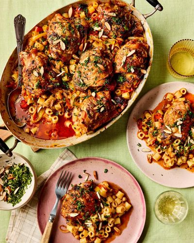 A pasta bake and a sumac salad: Sami Tamimi’s prep-ahead sharing recipes