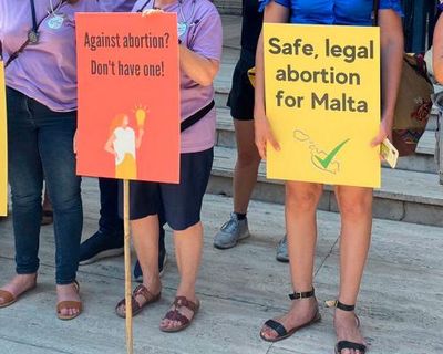 Pro-choice campaigners in Malta create lockboxes containing abortion pills