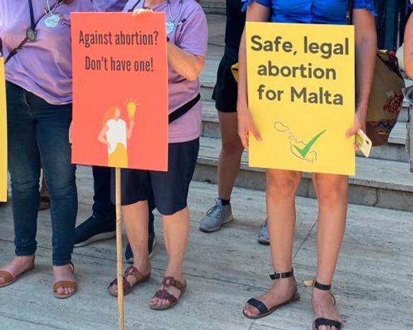 Pro-choice campaigners in Malta create lockboxes containing abortion pills