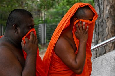 Buddhist monks detained at airport after record drug bust