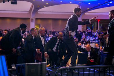 What the White House Correspondents’ Dinner looked like after shots rang out
