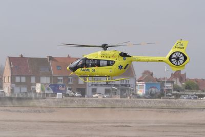 Migrant airlifted and 100 others rescued after Channel ‘taxi boat’ incident