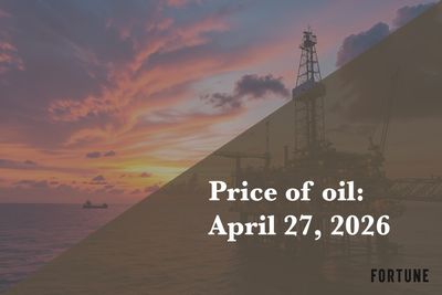 Current price of oil as of April 27, 2026