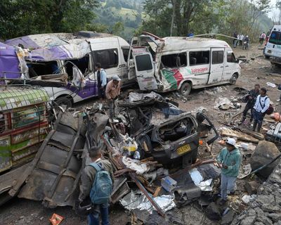 Bomb blast on Colombia highway leaves 21 dead amid pre-election violence