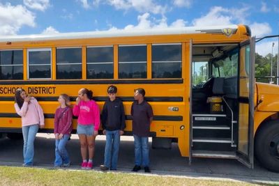 Middle schoolers stop runaway bus after driver passes out behind the wheel