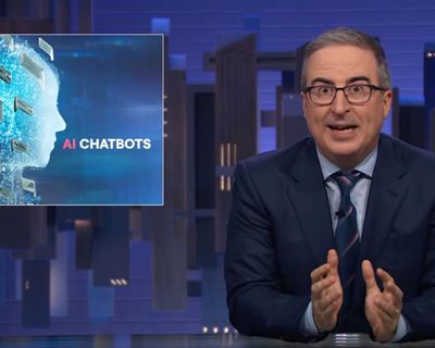 John Oliver on AI chatbots: ‘Behind that machine is a corporation trying to extract a monthly fee from you’