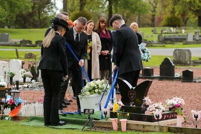 Funeral held for baby whose remains were found wrapped in a newspaper dated 1910
