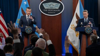 Hegseth skips real questions to let TMZ ask if he gets a ‘power trip’ ordering strikes, then floats giving the US military a Nobel Peace Prize