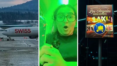 Woman boards flight at LAX and starts filming—then accidentally captures a little-known light test: ‘Okay but why does an airplane HAVE a rave mode’