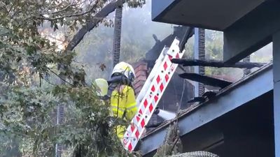 Survivors leave hospital after inferno killed children