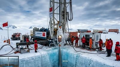 China drills 3413 metres through Antarctic ice to reach the hidden waters of Lake Qilin