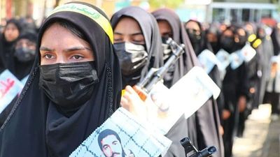 Iran parades armed women in streets as questions over AI videos grow