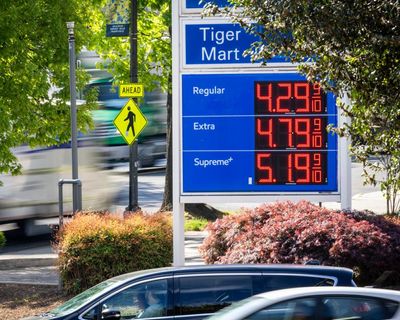US gas prices surge to highest level in four years, averaging $4.18 a gallon