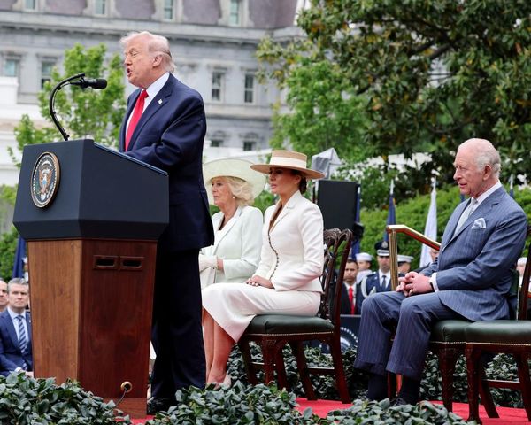 Trump hails ‘special relationship’ during ceremonial welcome for King Charles’s state visit