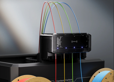 Elegoo launches the multi-colour system long promised for its best-selling Centauri Carbon 3D printer