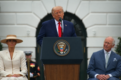 Trump Cracks 'Awkward' and 'Cringey Joke' About His Marriage to Melania as King Charles Looked On