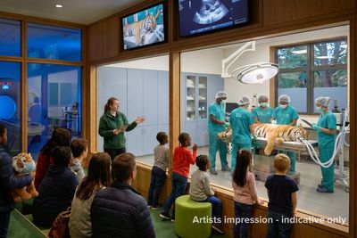 Public able to view vets in action at ZSL’s planned wildlife health centre