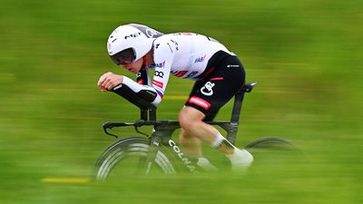 Tadej Pogačar rides a new 'significantly lighter' prototype Colnago time trial bike at the Tour de Romandie prologue