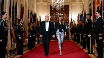 Melania Trump's 'Revealing' Pink Gown at State Dinner Sparks Controversy After Alleged Royal Protocol Breach