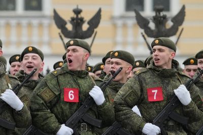 Russia holds Victory Day parade without tanks and missiles for first time since Ukraine war