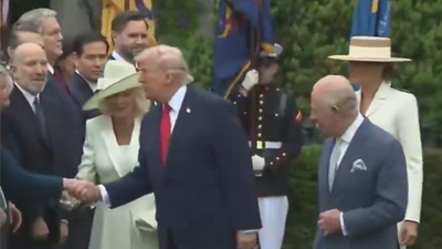 Trump Caught Cutting Off Queen Camilla Handshake to Greet His Own Cabinet in Awkward Royal Snub Moment