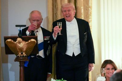 King Charles signs off state dinner speech with Boston Tea Party joke