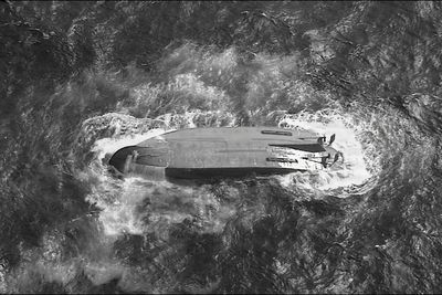 Search suspended for 5 missing crew of ship that overturned near Northern Marianas during typhoon