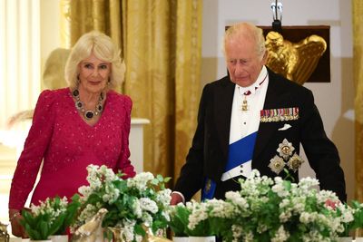 What are King Charles and Queen Camilla doing today on US state visit?
