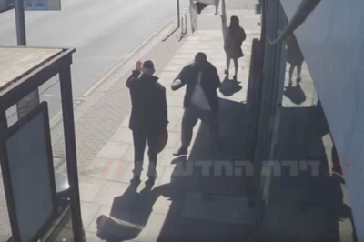 CCTV shows knife attack on Jewish man in Golders Green as two stabbed