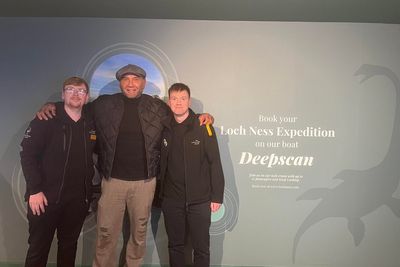 Dave Bautista spotted hunting for Loch Ness Monster in Scottish Highlands