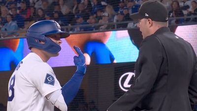 How the Dodgers’ Dalton Rushing Struck Out on Just Two Pitches After Awkward Moment With Umpire