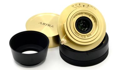 This half-inch-thick Leica M-mount lens from Artralab packs nine elements into a pocket-sized body of brass