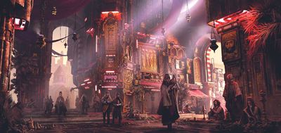 This artist takes the cyberpunk aesthetic to the east