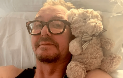 Peep Show star Matt King shares emotional message from hospital bed after 'very rare' stroke