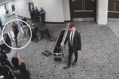 New CCTV shows Trump dinner gunman break through security checkpoint in seconds