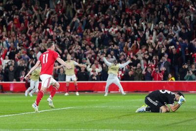Chris Wood penalty gives Nottingham Forest edge over Aston Villa in Europa League semi-final