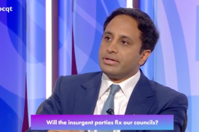 Question Time crowd erupts as Reform spokesperson claims no other party ‘ more successful in fixing potholes’