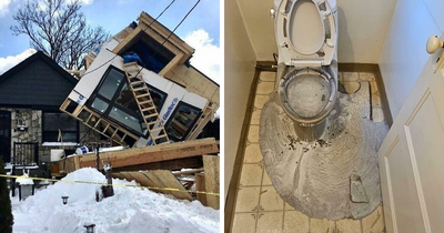 “Concrete Overflowed Out Of The Toilet”: Home Improvement Fails Ranging From Hilarious To Disastrous